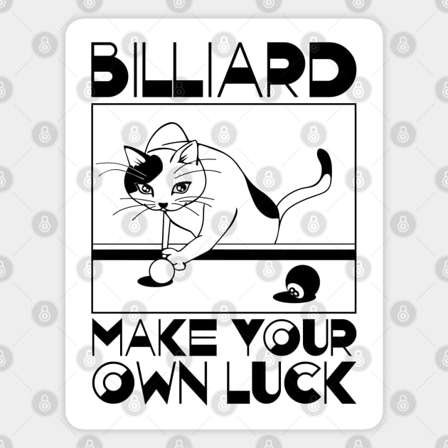 Billiard-Make your own luck Magnet by defytees